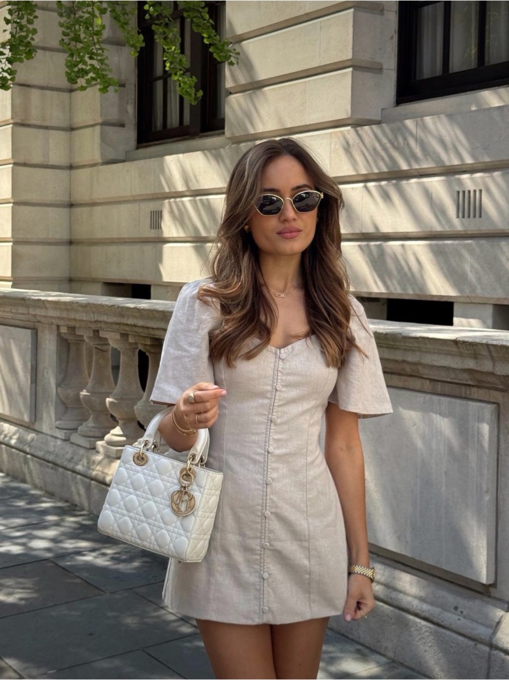 Abercrombie & Fitch Linen Blend Mini Dress